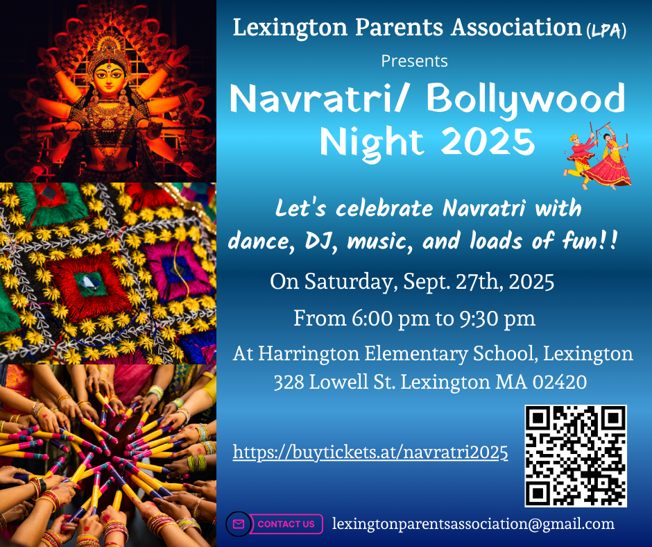 Navratri/Bollywood Event graphic.