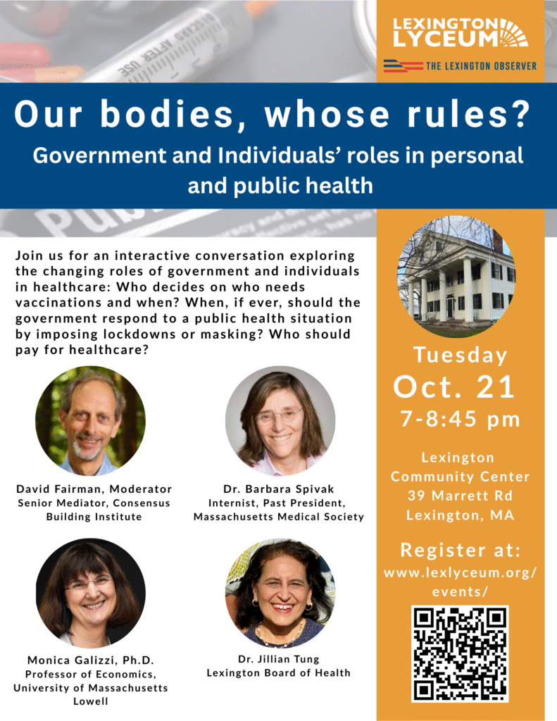Lyceum Conversation: Our Bodies, Whose Rules? graphic